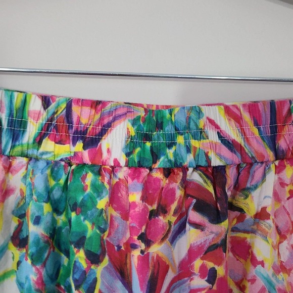 J. Crew Factory Floral Midi Skirt - Pink and Green - Picture 7 of 12